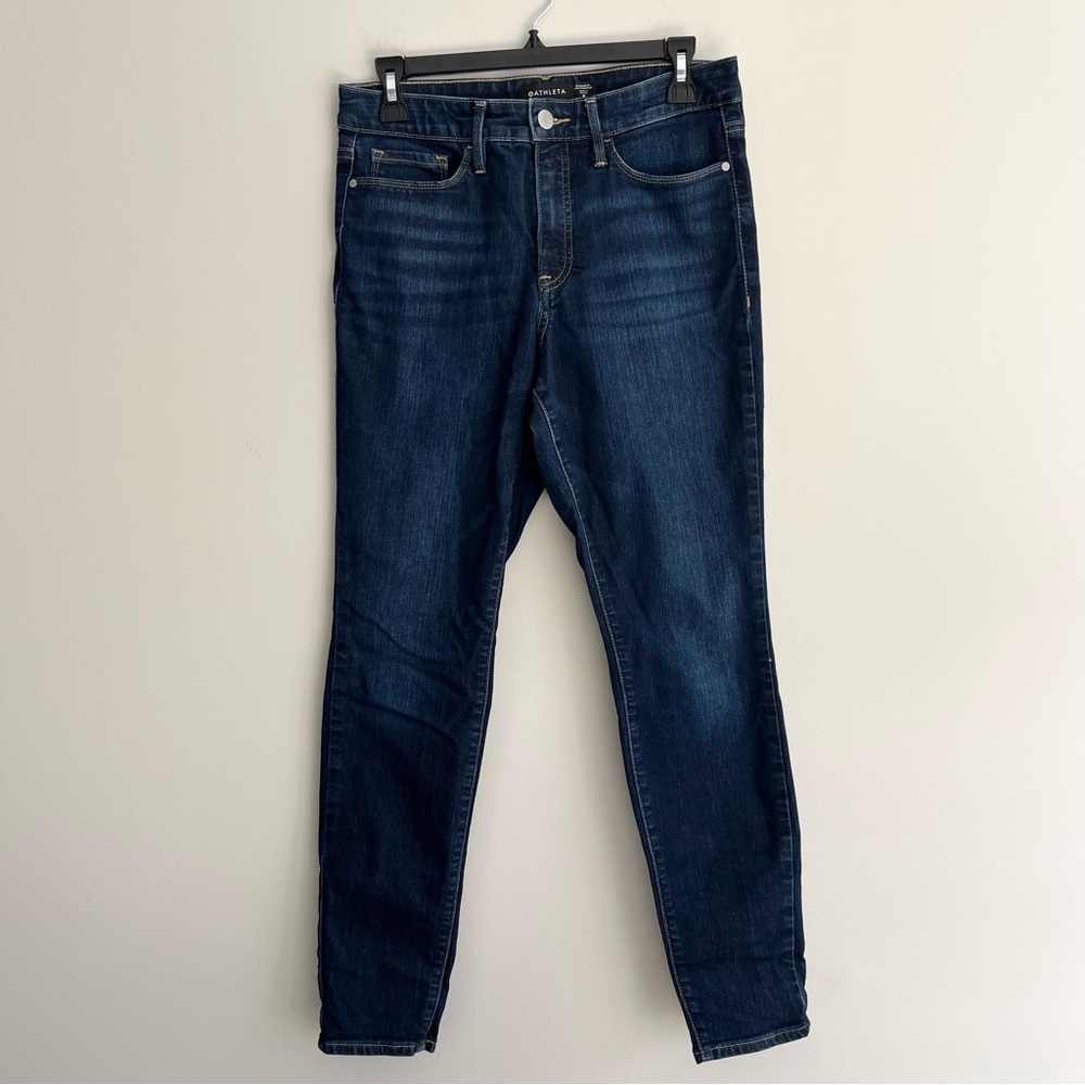 Athleta Deep Blue Skinny Jeans size 8